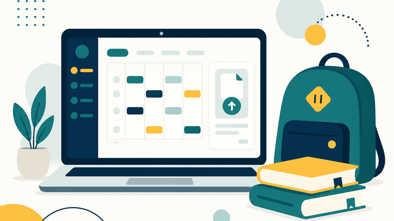 Student portal with timetable and assignments
